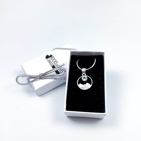 Blue Topaz Mountains Pendant-Rocks and Gems Canada