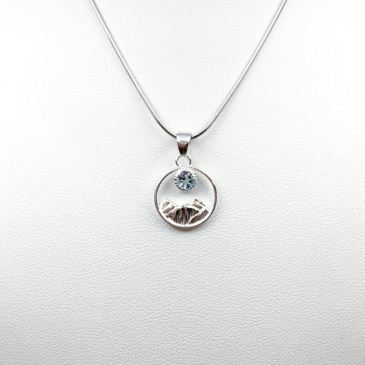 Blue Topaz Mountains Pendant-Rocks and Gems Canada