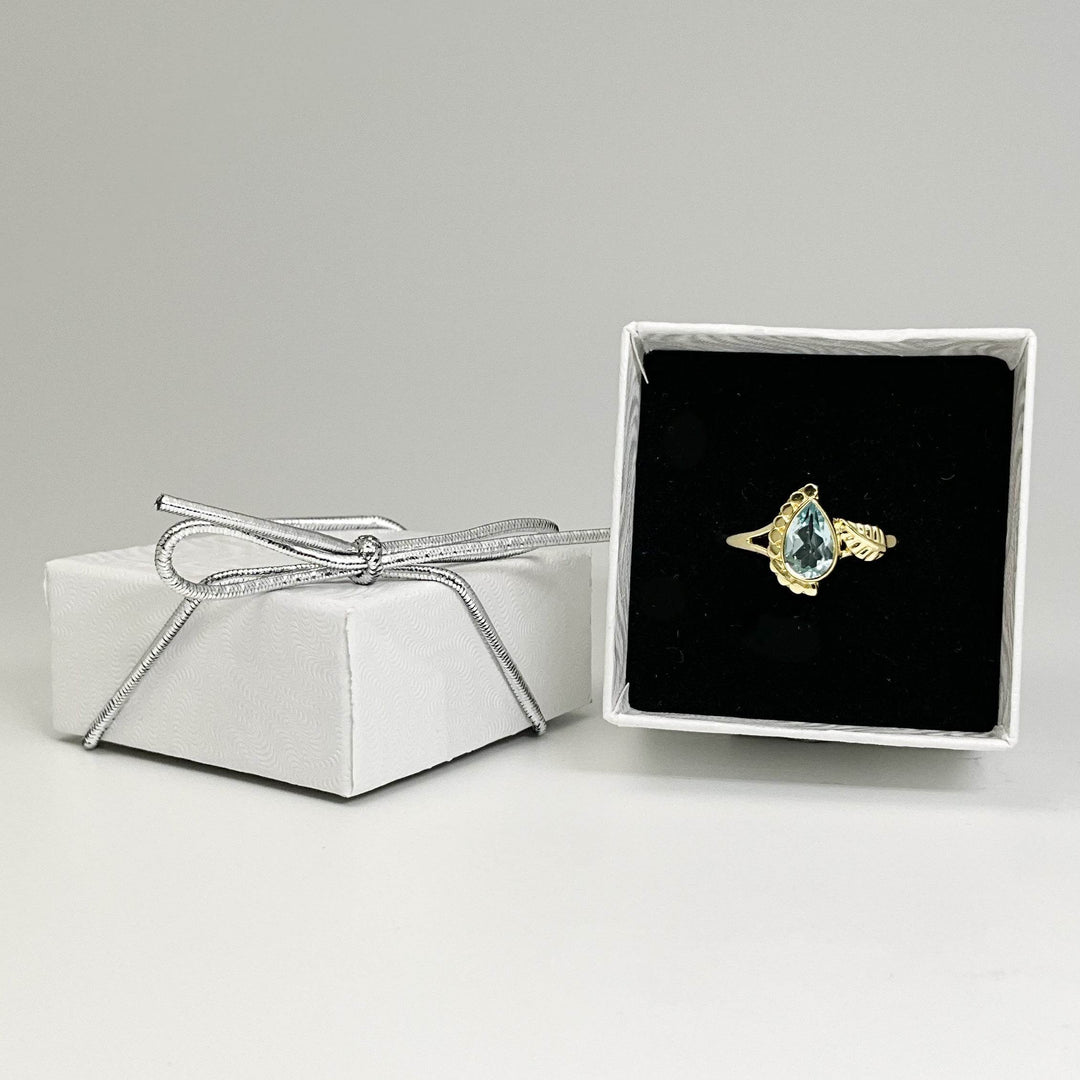 Blue Topaz Ring-Rocks and Gems Canada
