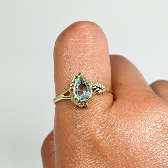 Blue Topaz Ring-Rocks and Gems Canada
