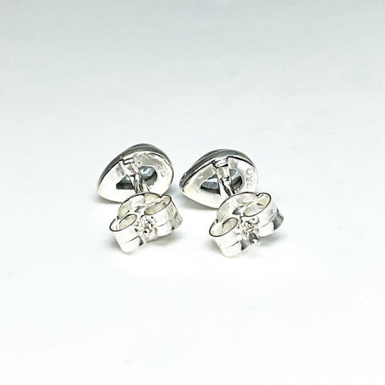 Blue Topaz Stud Earrings-Rocks and Gems Canada