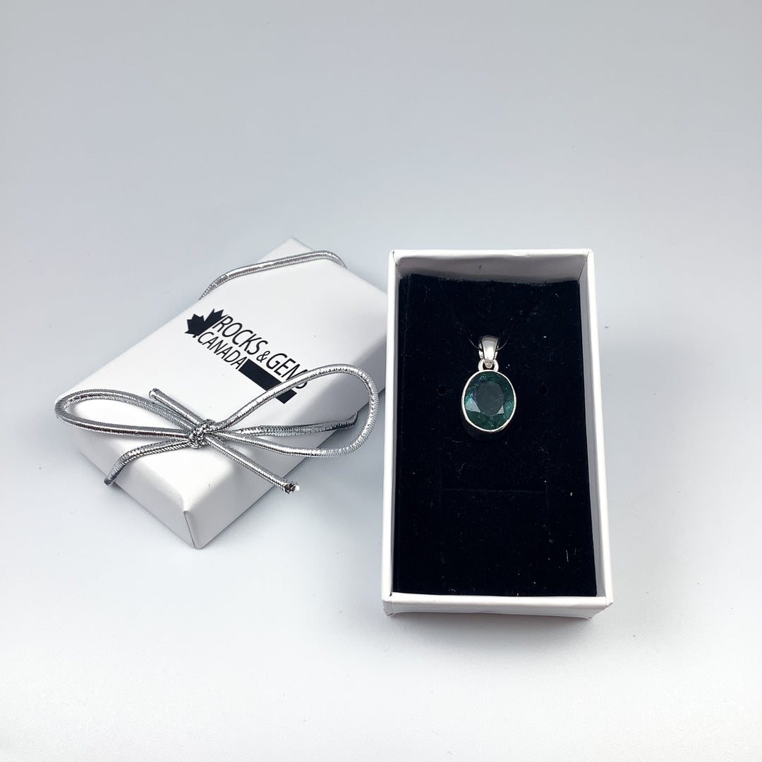 Blue and Green Tourmaline Pendant-Rocks and Gems Canada