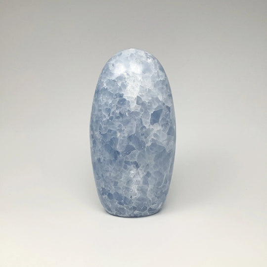 Blue Calcite Stand Up - Rocks and Gems Canada