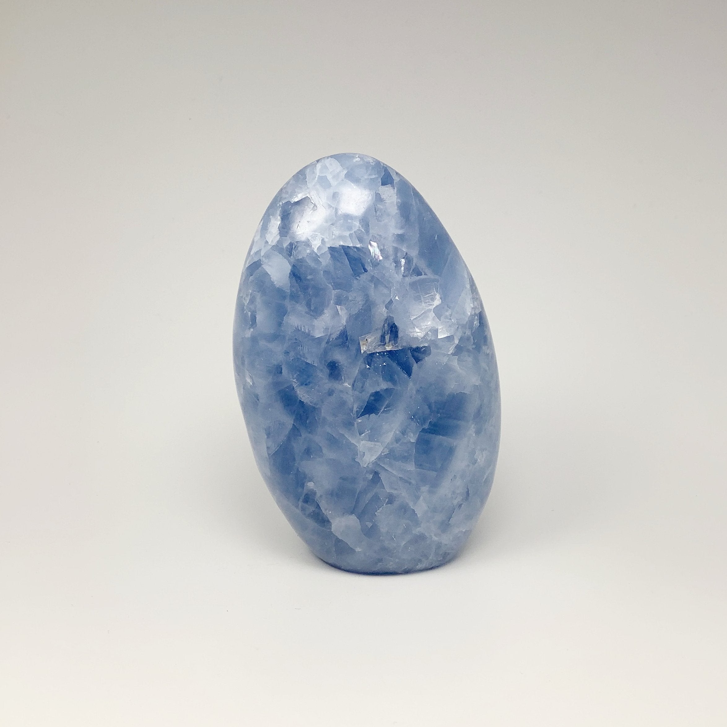 Blue Calcite Stand Up - Rocks and Gems Canada