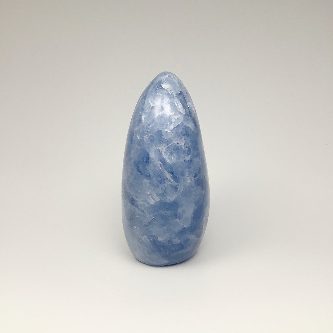 Blue Calcite Stand Up - Rocks and Gems Canada
