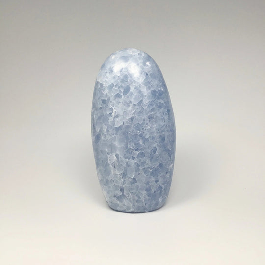 Blue Calcite Stand Up - Rocks and Gems Canada