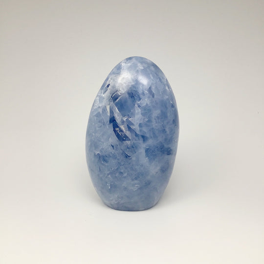 Blue Calcite Stand Up - Rocks and Gems Canada