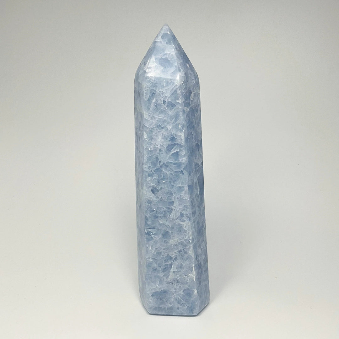 Blue Calcite Tower - Rocks and Gems Canada