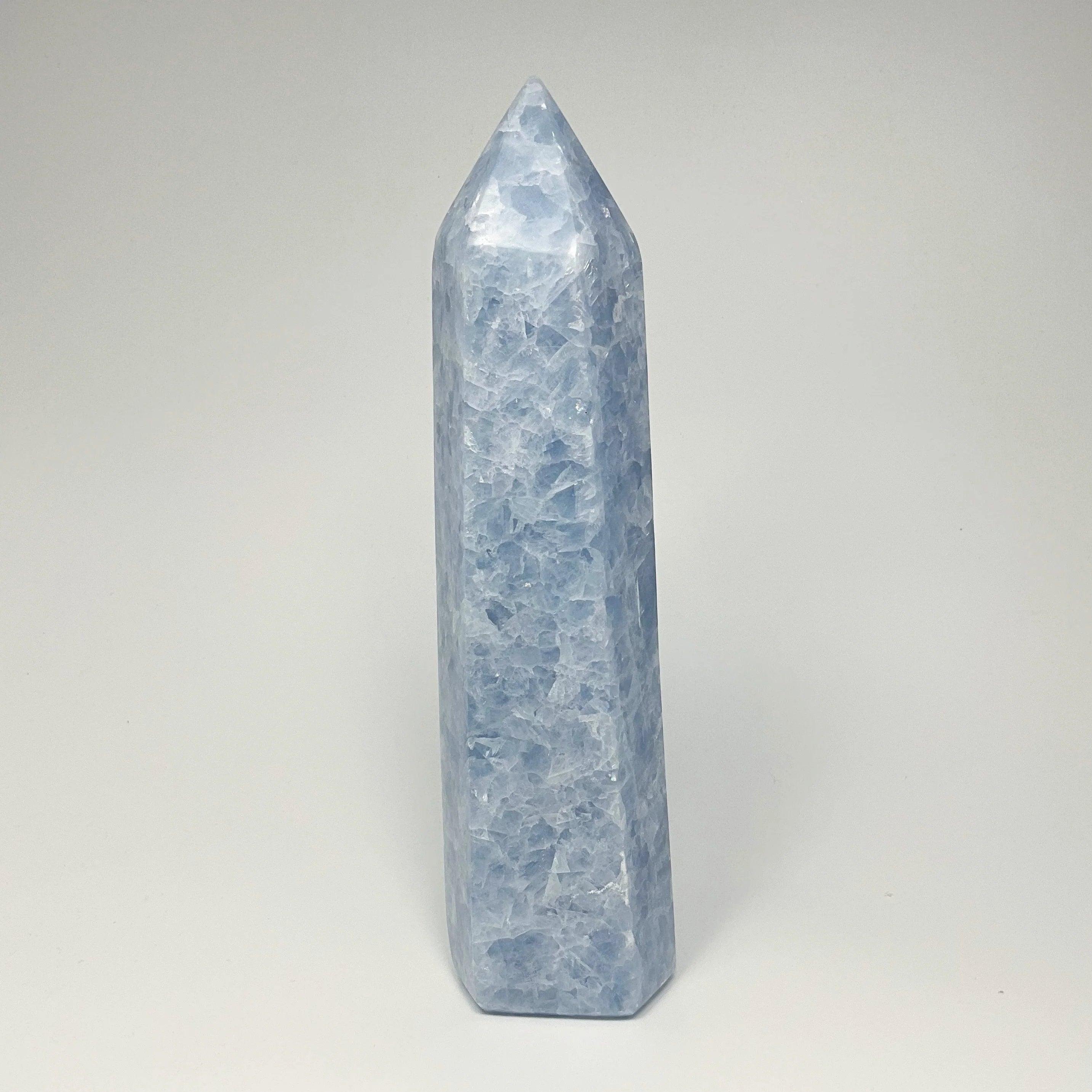 Blue Calcite Tower - Rocks and Gems Canada