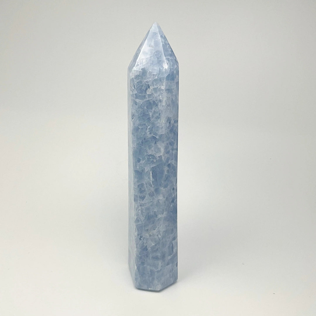 Blue Calcite Tower - Rocks and Gems Canada