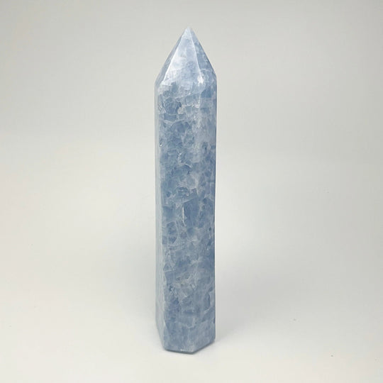 Blue Calcite Tower - Rocks and Gems Canada
