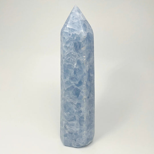 Blue Calcite Tower - Rocks and Gems Canada