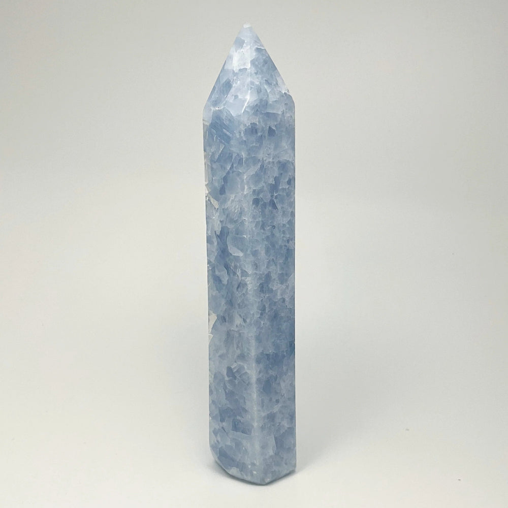 Blue Calcite Tower - Rocks and Gems Canada