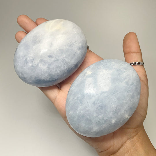 Blue Calcite Tumble - Rocks and Gems Canada