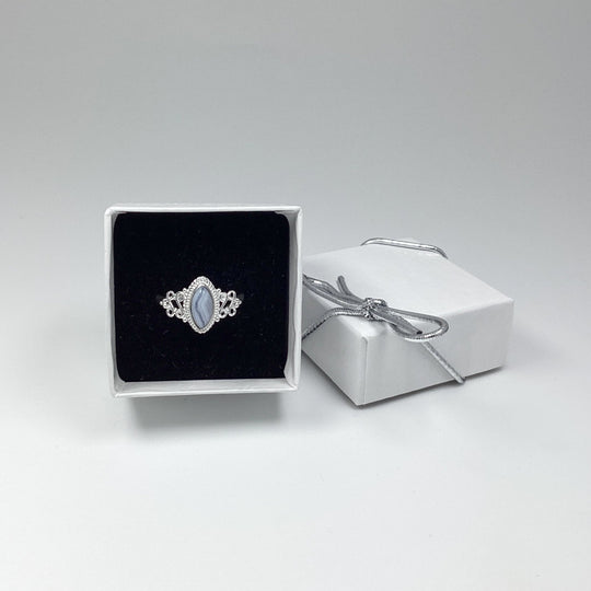 Blue Lace Agate Ring - Rocks and Gems Canada