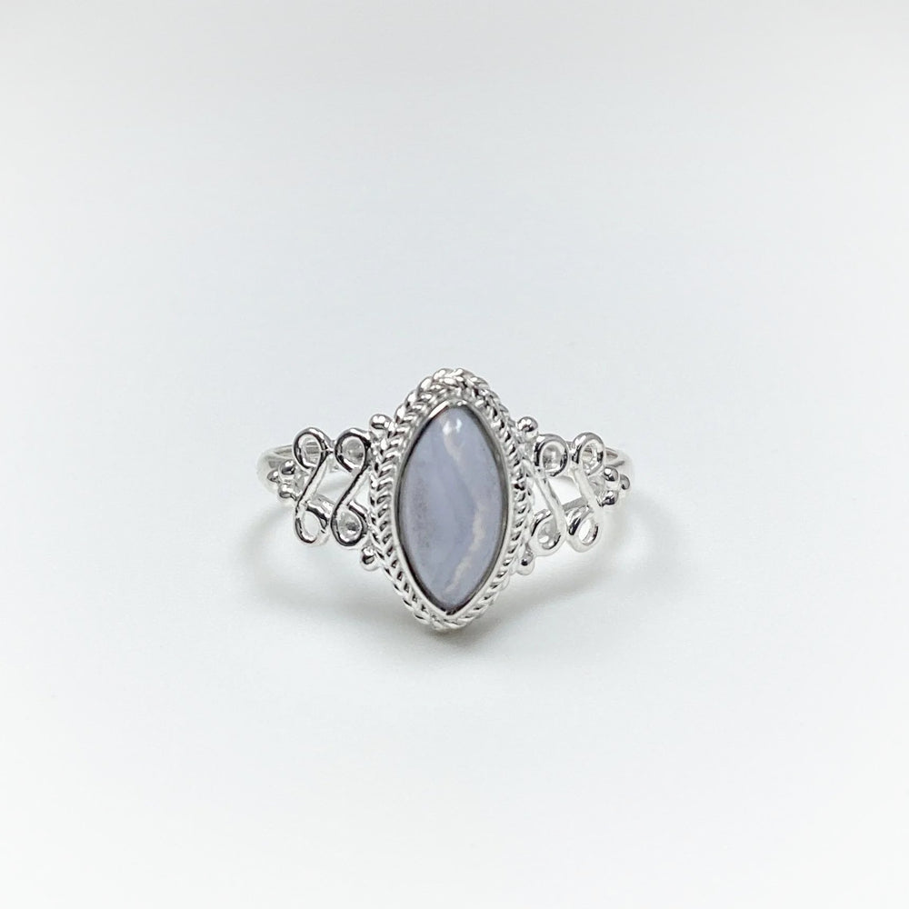 Blue Lace Agate Ring - Rocks and Gems Canada