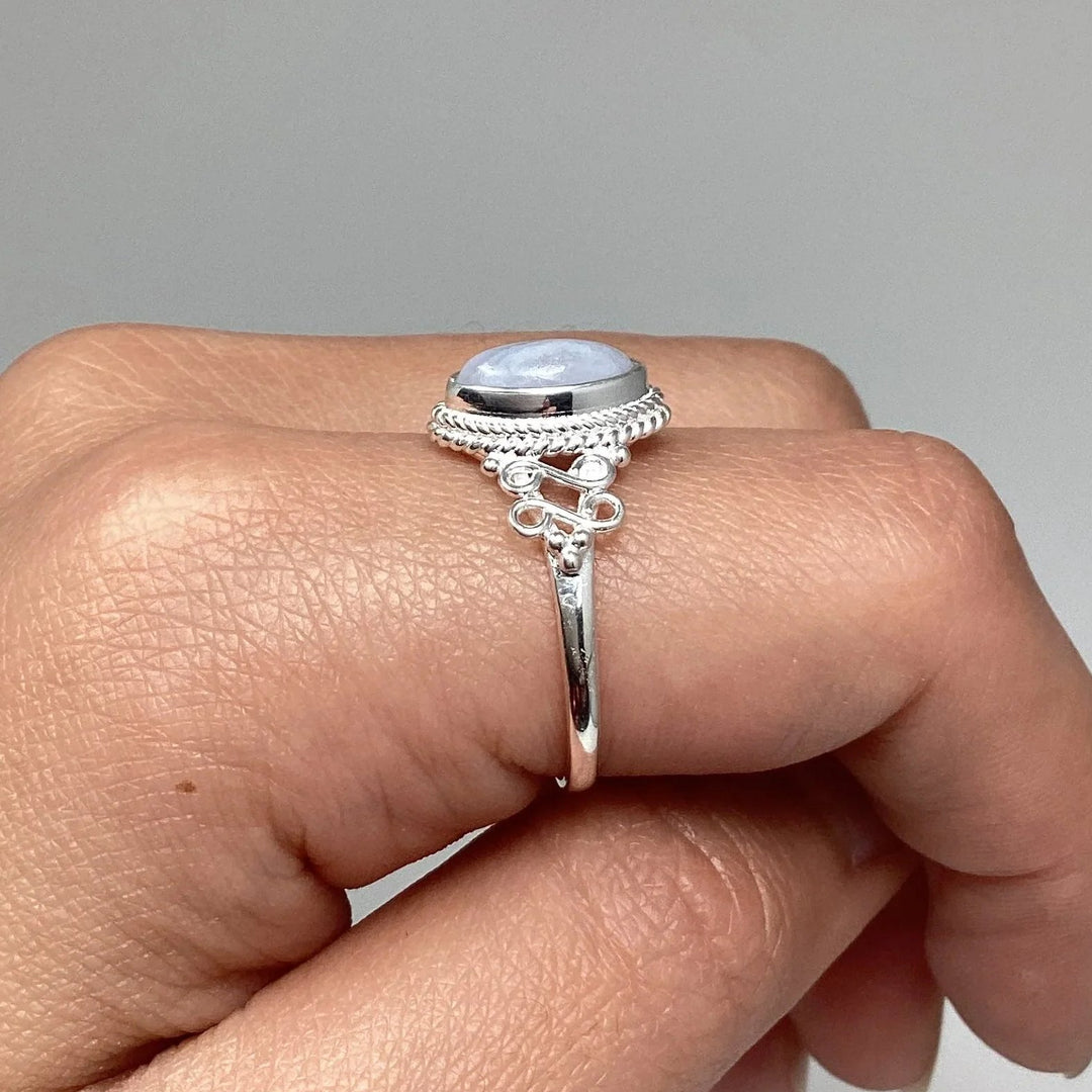 Blue Lace Agate Ring - Rocks and Gems Canada