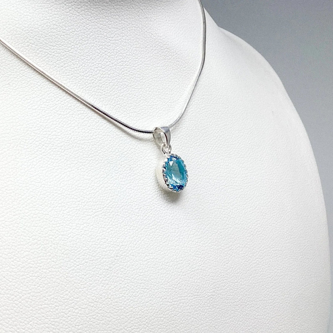 Blue Topaz Pendant - Rocks and Gems Canada