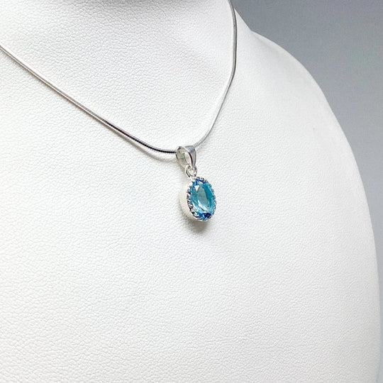 Blue Topaz Pendant - Rocks and Gems Canada