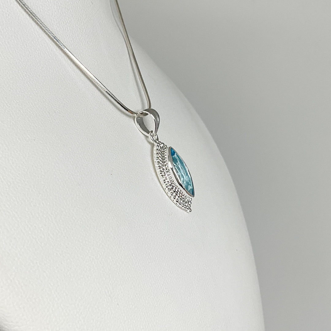 Blue Topaz Pendant TEST - Rocks and Gems Canada