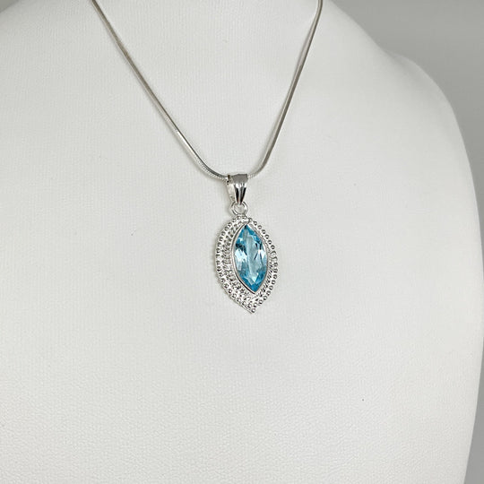 Blue Topaz Pendant TEST - Rocks and Gems Canada