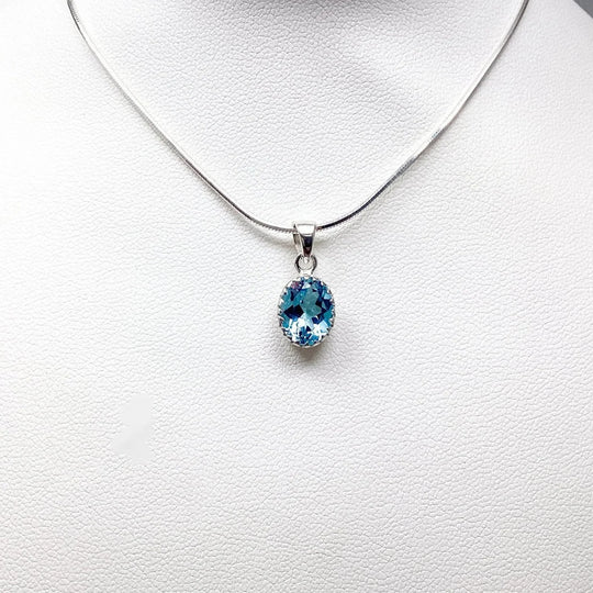 Blue Topaz Pendant - Rocks and Gems Canada