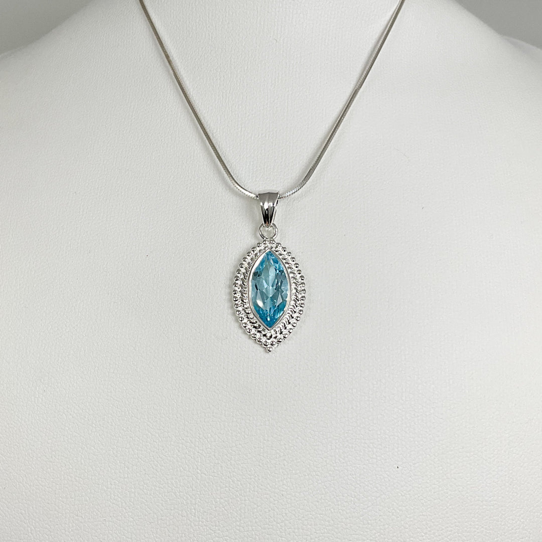 Blue Topaz Pendant TEST - Rocks and Gems Canada
