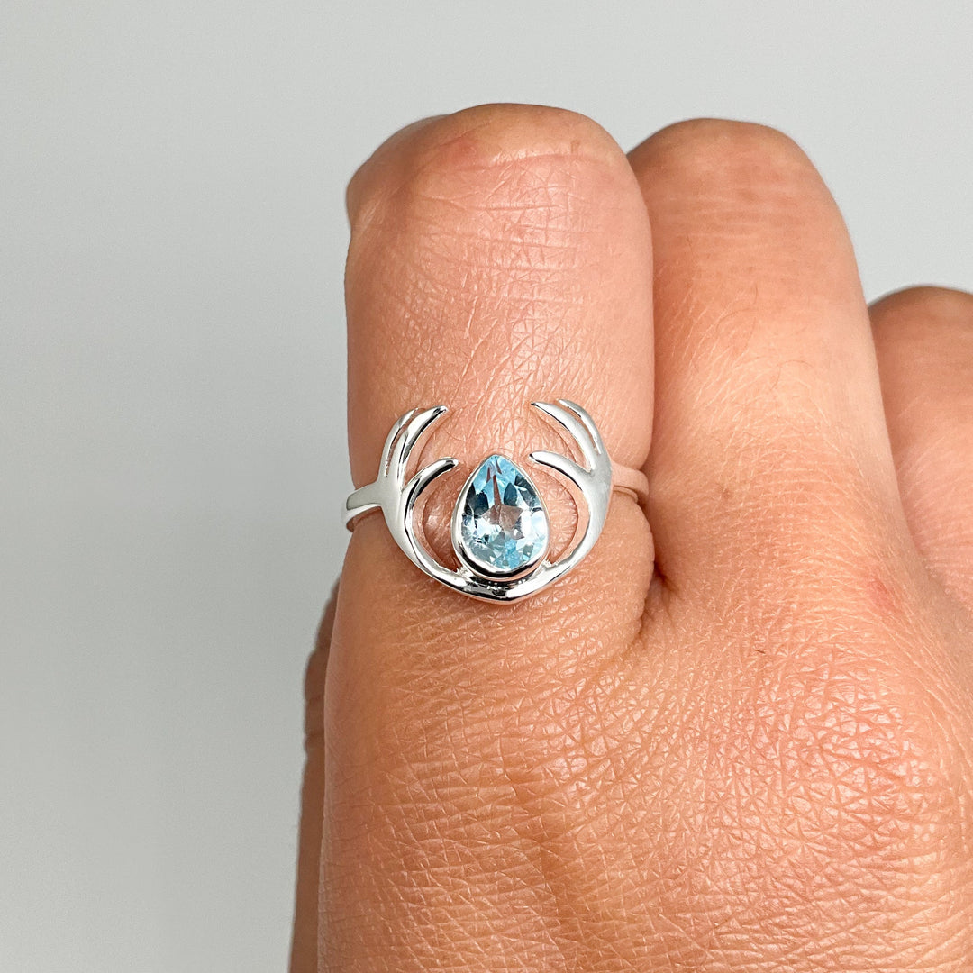 Blue Topaz Ring - Rocks and Gems Canada