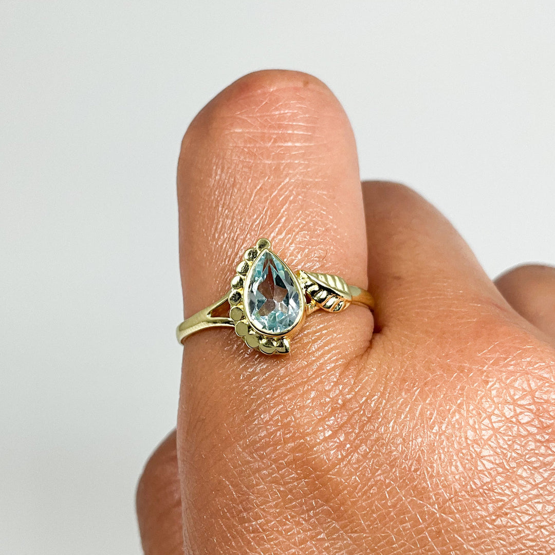 Blue Topaz Ring - Rocks and Gems Canada