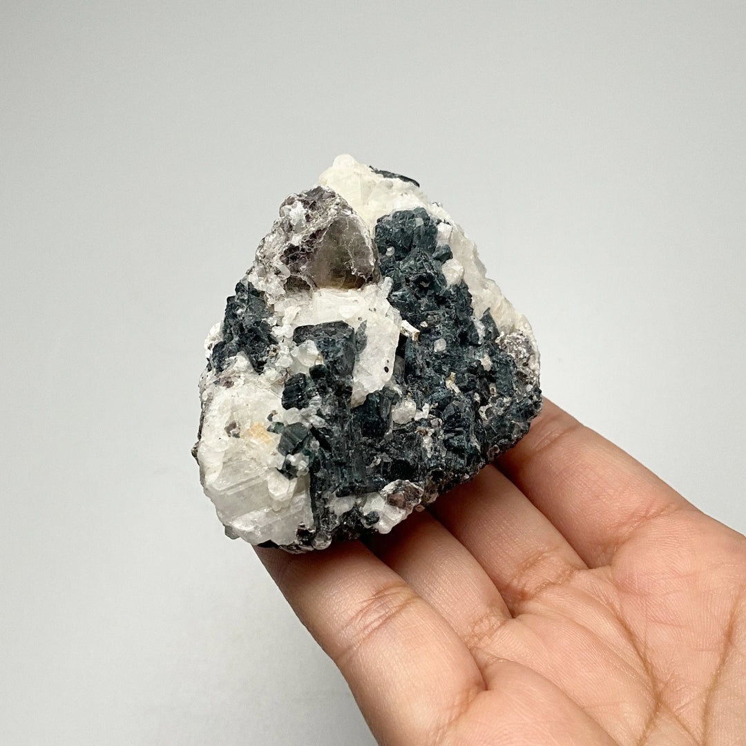 Blue Tourmaline with Lepidolite in Matrix - Rocks and Gems Canada