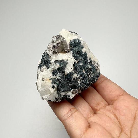 Blue Tourmaline with Lepidolite in Matrix - Rocks and Gems Canada
