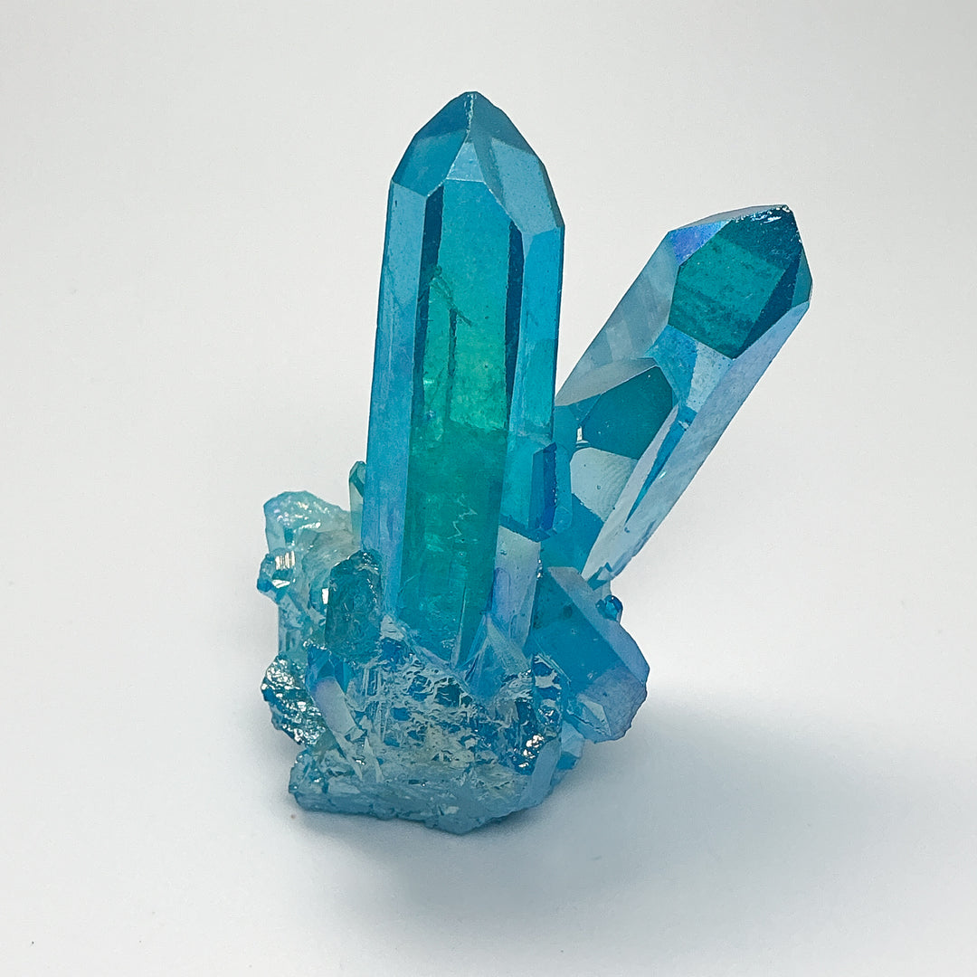 Aqua Aura Quartz Cluster