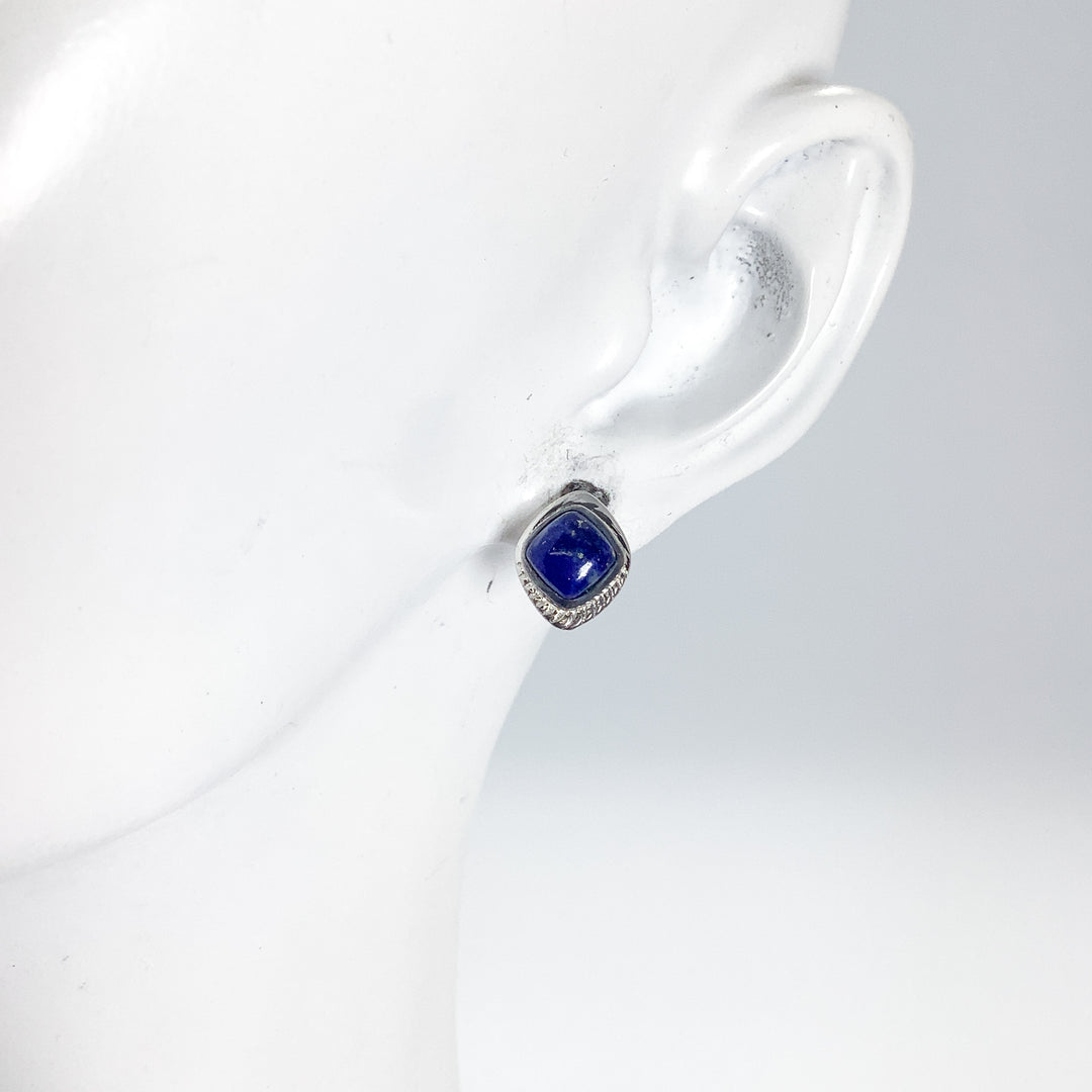 Lapis Lazuli Stud Earrings