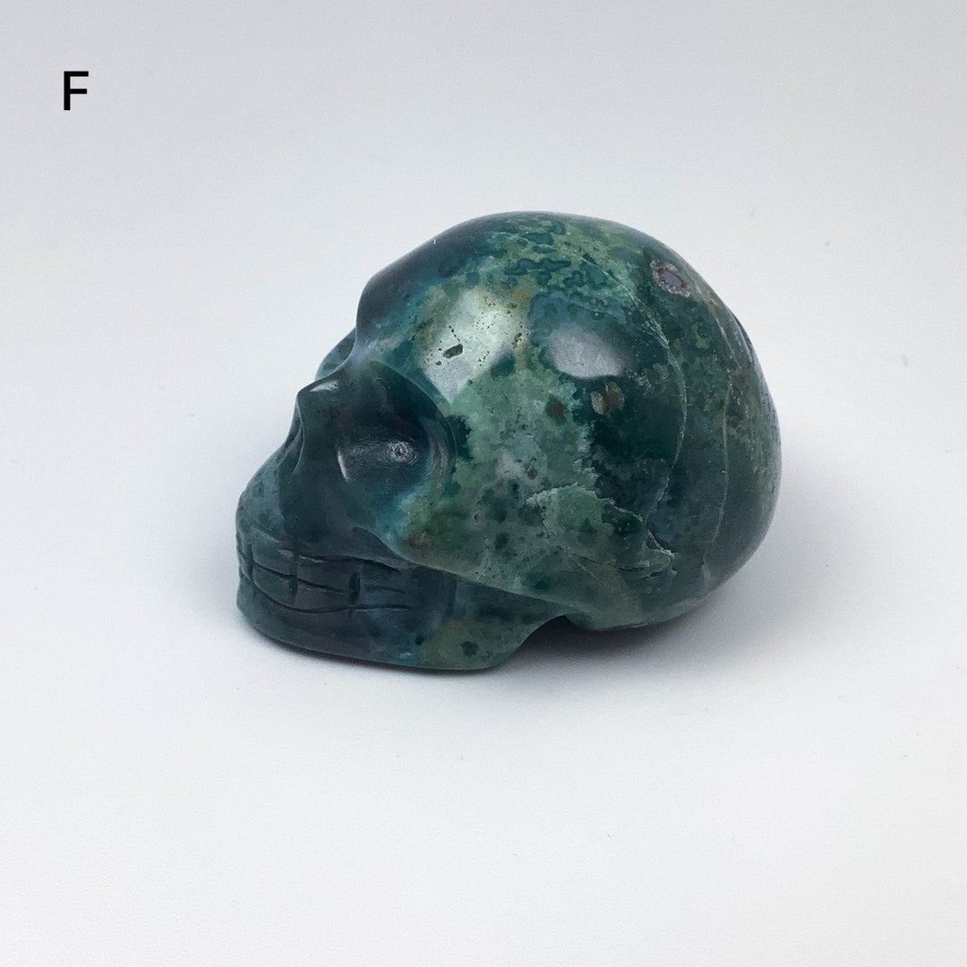 Moss Agate Skulls - Rocks and Gems Canada