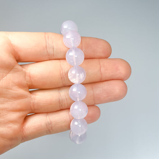 Moon Amethyst Beaded Bracelet