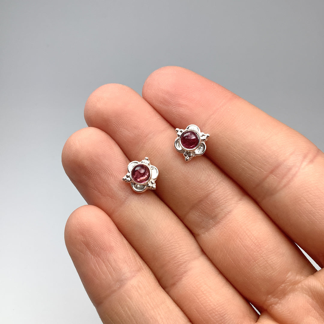 Pink Tourmaline Dangle Earrings - Rocks and Gems Canada