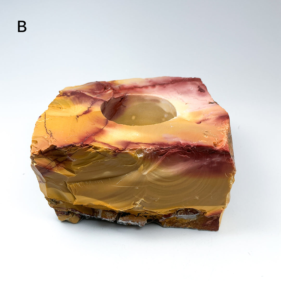 Mookaite Candle Holder - Rocks and Gems Canada