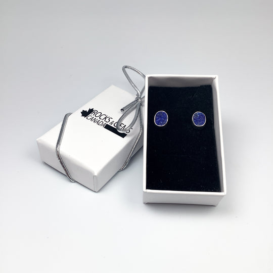 Lapis Lazuli Stud Earrings