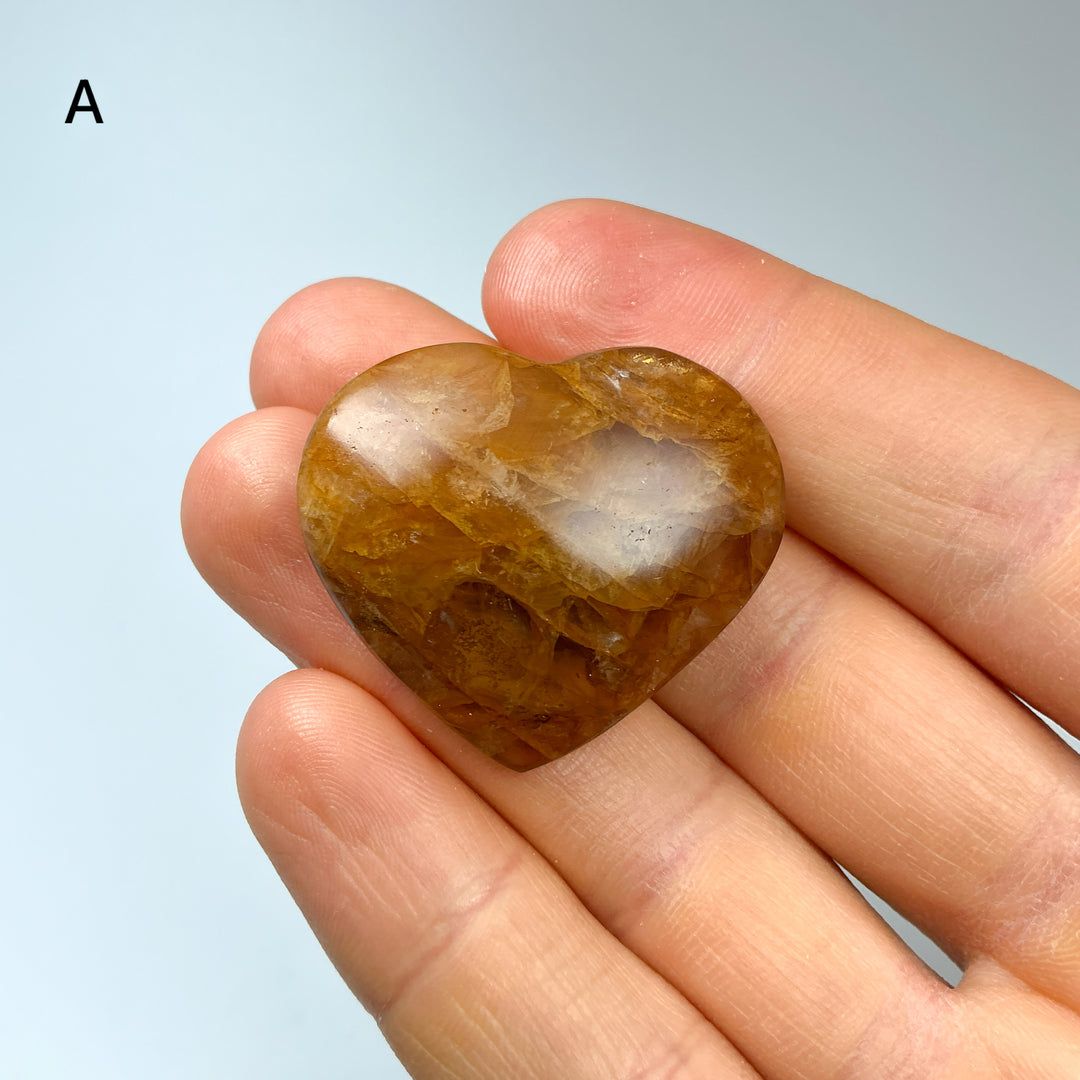 Golden Healing Quartz Heart - Rocks and Gems Canada