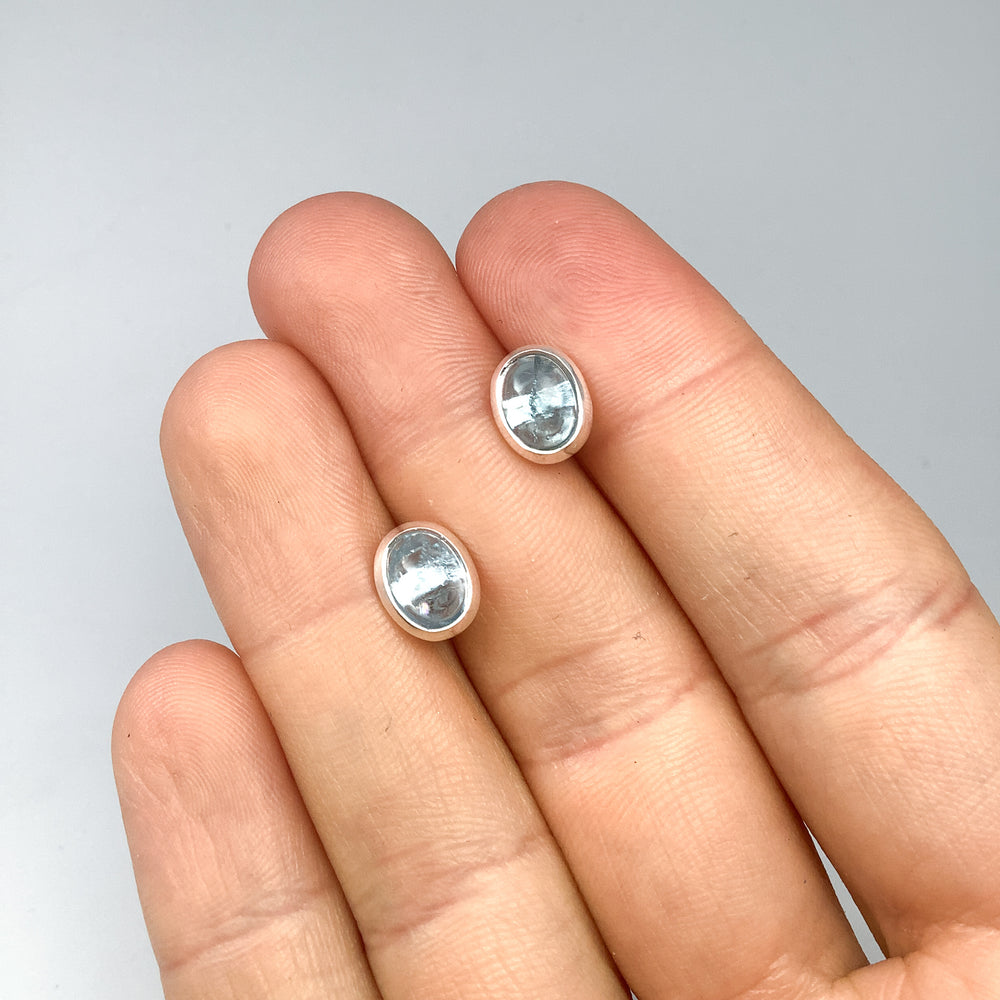 Aquamarine Stud Earrings