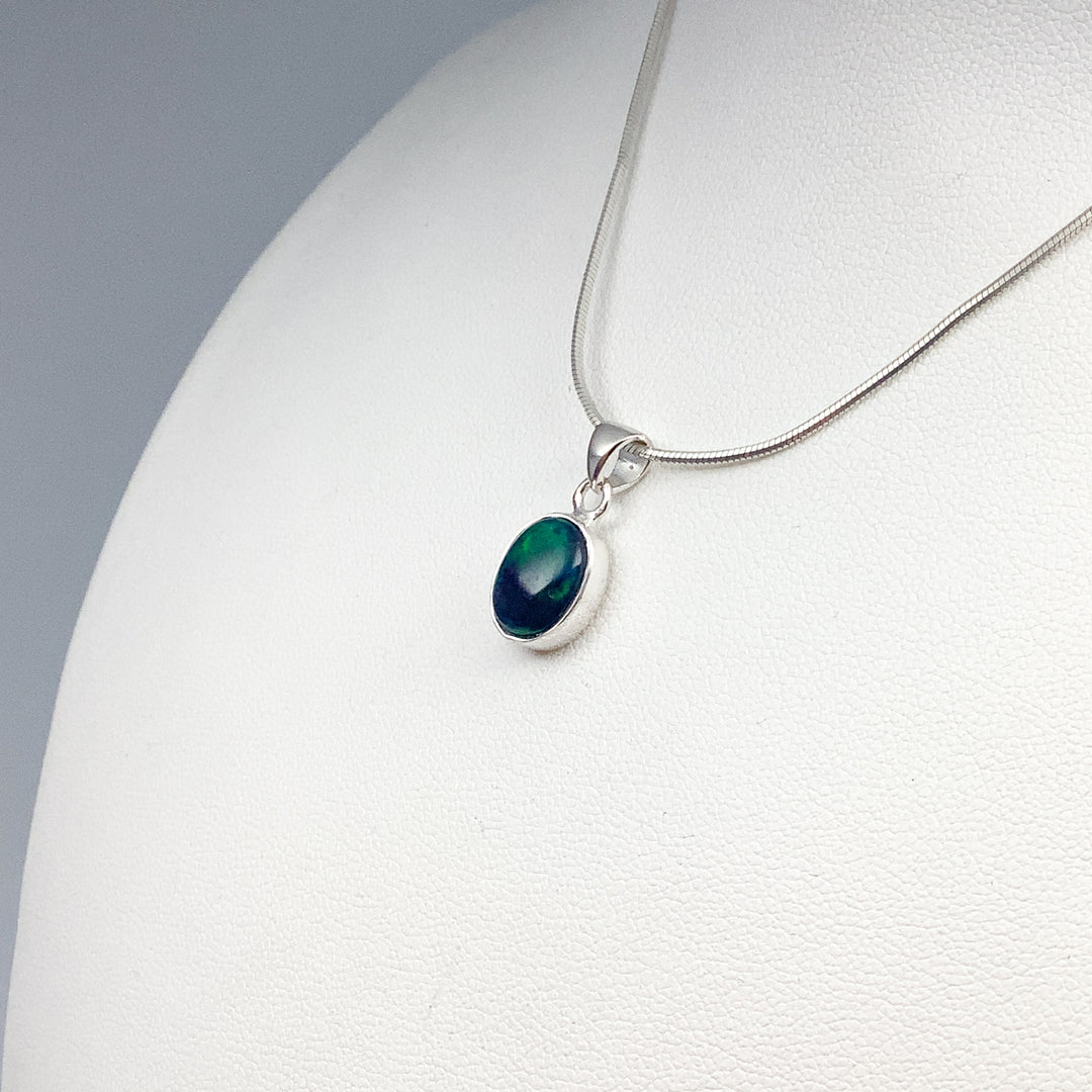 Black Ethiopian Opal Pendant