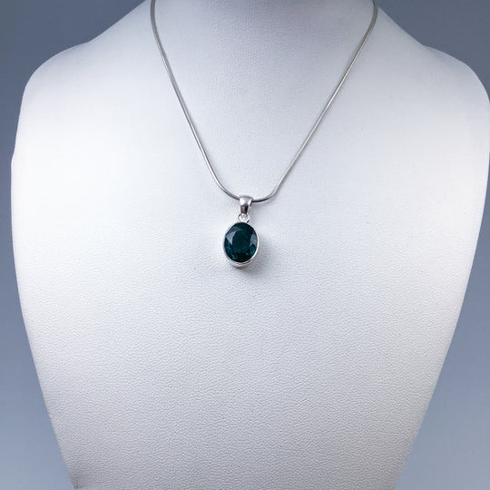 Blue and Green Tourmaline Pendant