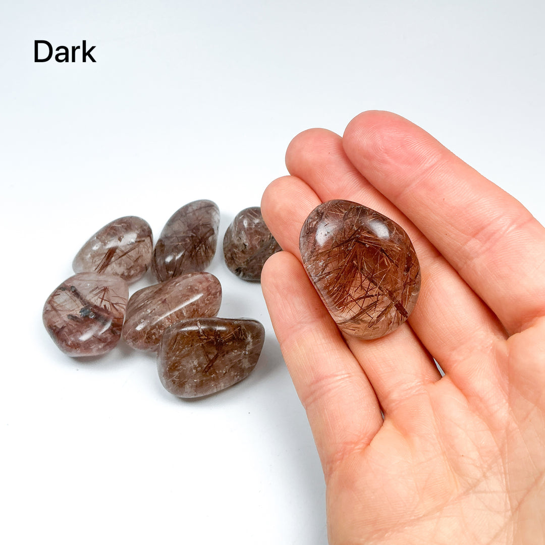 Rutilated Quartz Tumble - Rocks and Gems Canada