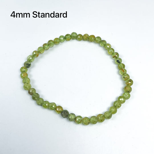 Peridot Faceted Beaded Bracelet - Rocks and Gems Canada