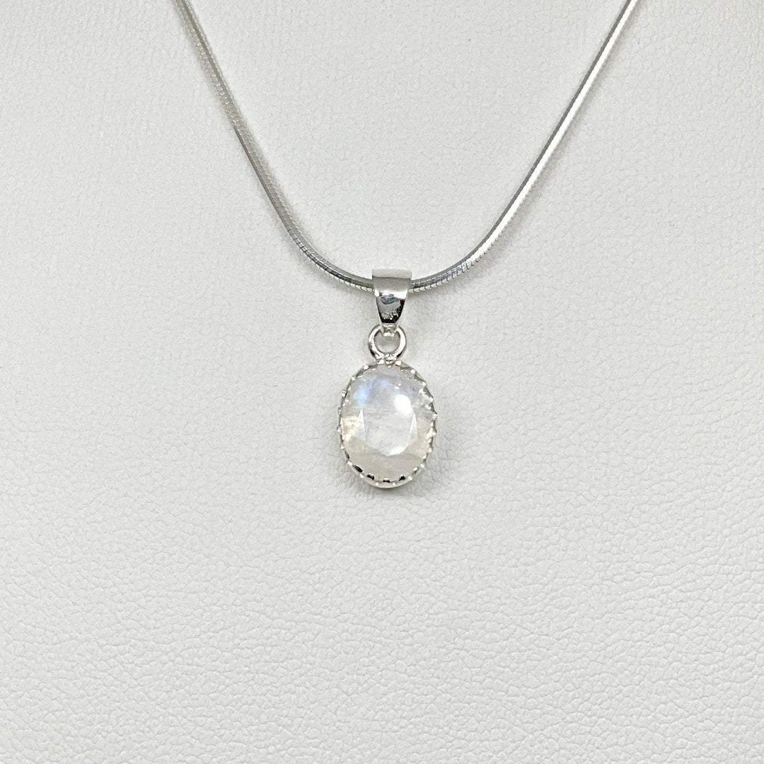 Rainbow Moonstone Pendant - Rocks and Gems Canada