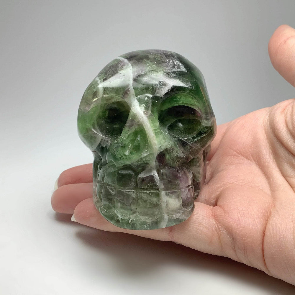 Carved Fluorite Skull-Rocks and Gems Canada