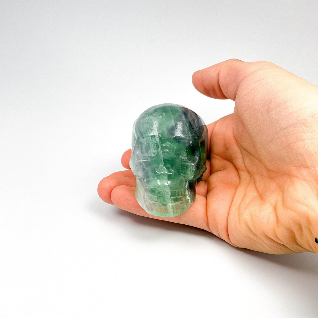 Carved Fluorite Skull-Rocks and Gems Canada
