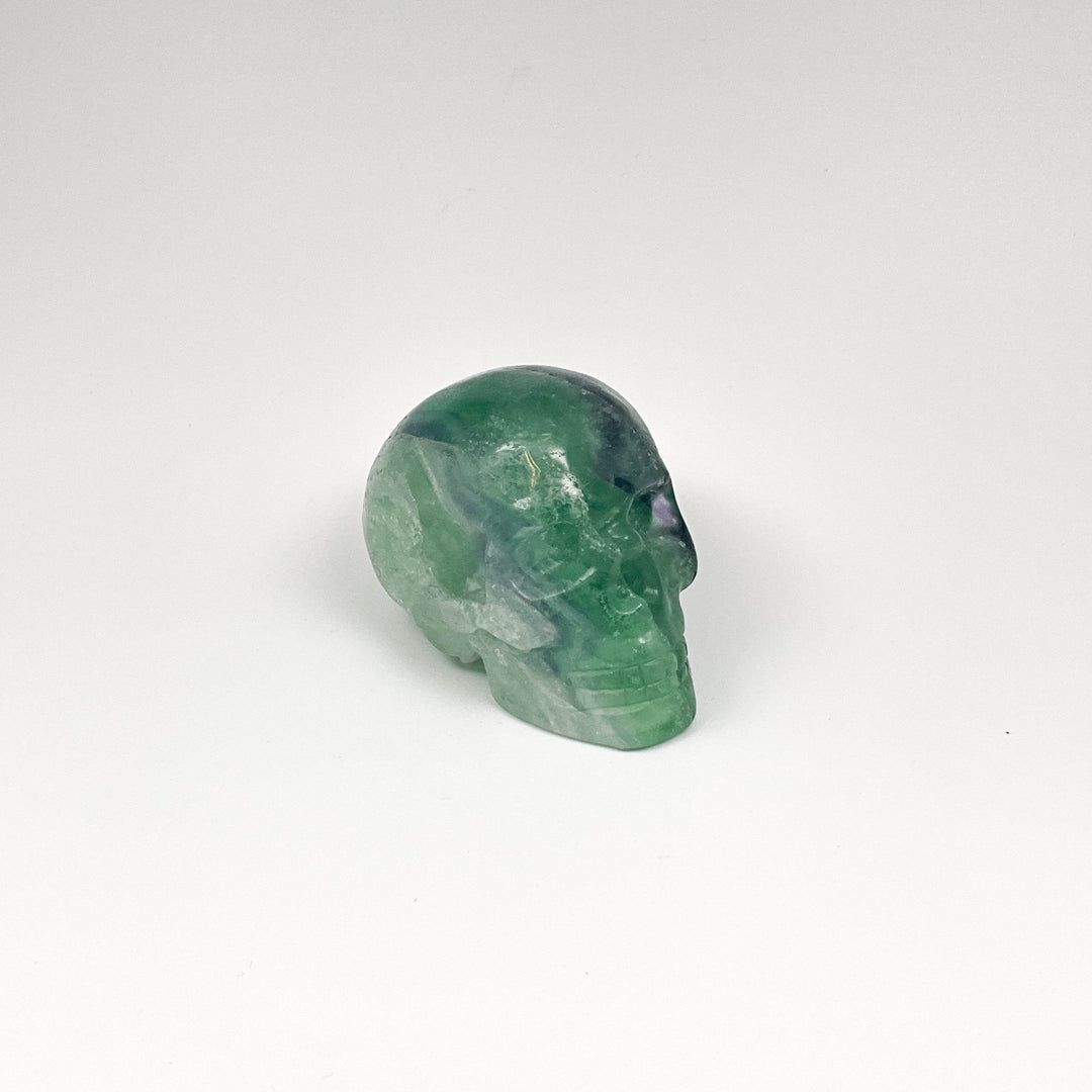 Carved Fluorite Skull-Rocks and Gems Canada