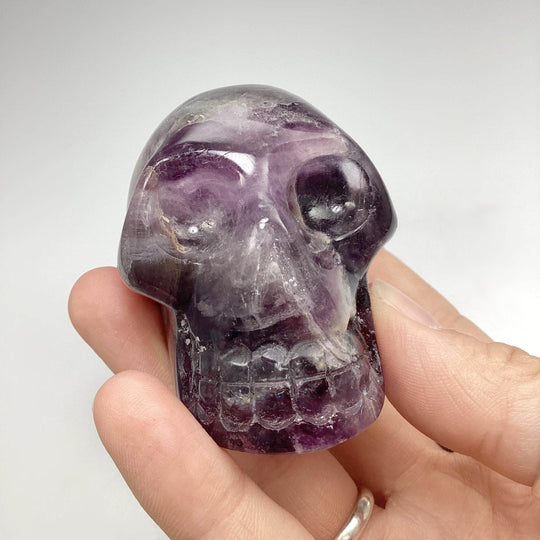 Carved Fluorite Skull-Rocks and Gems Canada