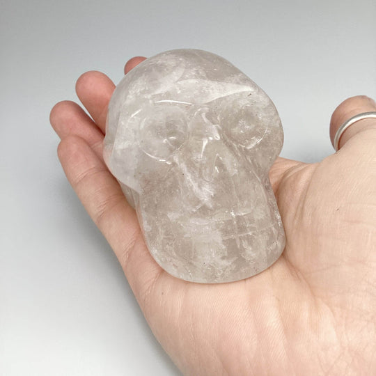 Carved Quartz Crystal Skull-Rocks and Gems Canada